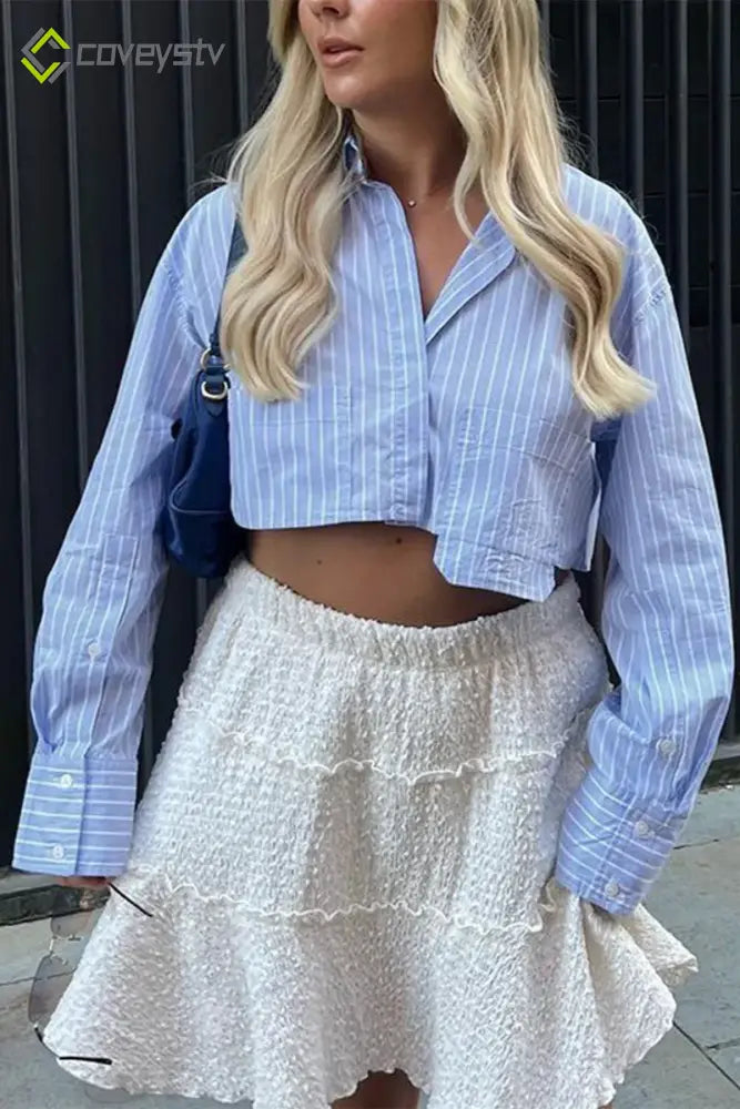 Irregular Hem Street Style Blouse