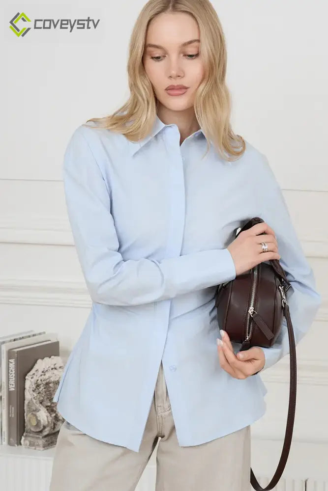 Slim Fit Ruched Waist Blouse