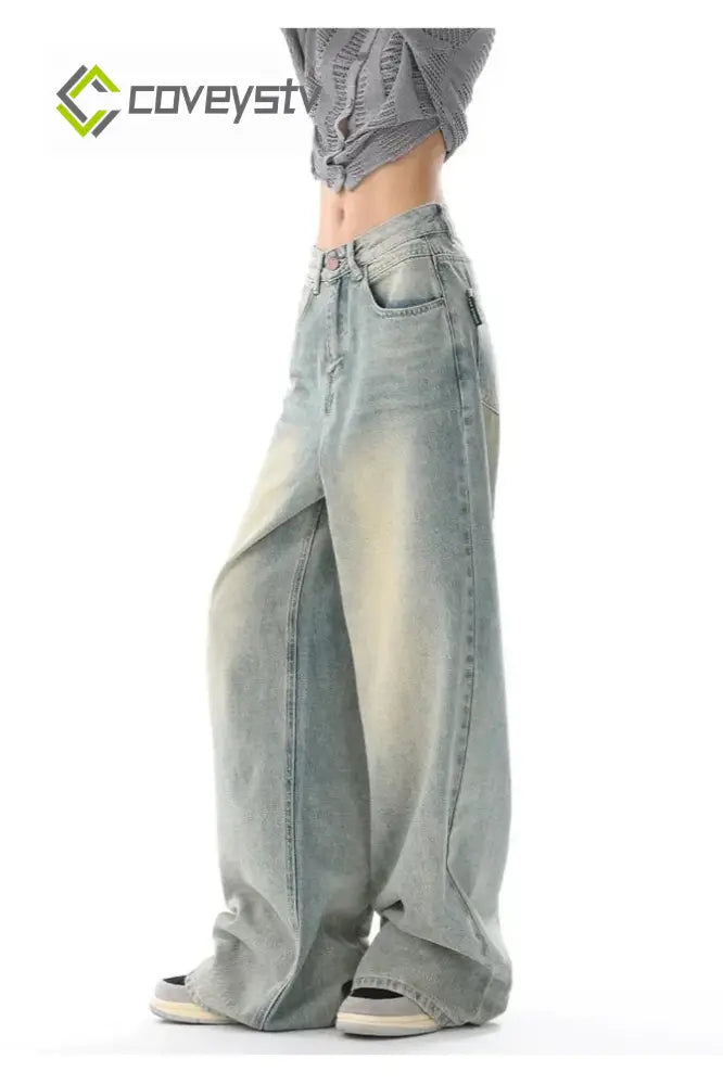 Vintage Wide Leg High Waist Jeans