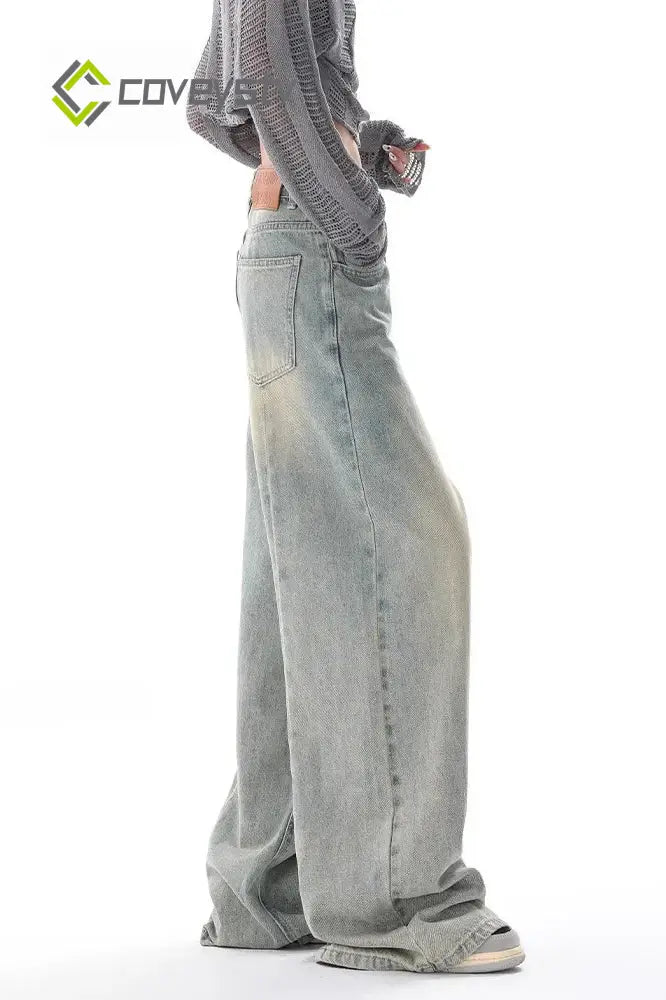 Vintage Wide Leg High Waist Jeans